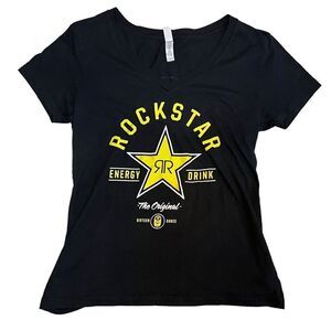Rockstar Energy 80th Sturgis Shirt Women's Size Large Black Short Sleeve Moto